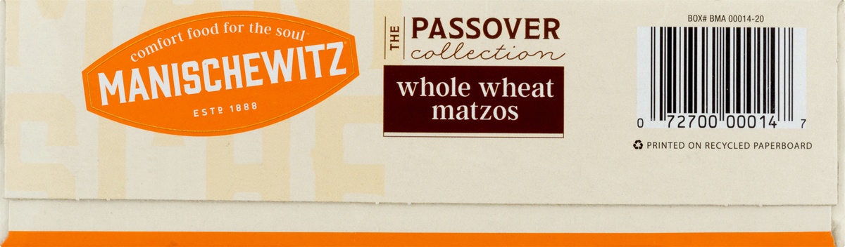 slide 4 of 10, Manischewitz Whole Wheat Passover Matzos, 10 oz
