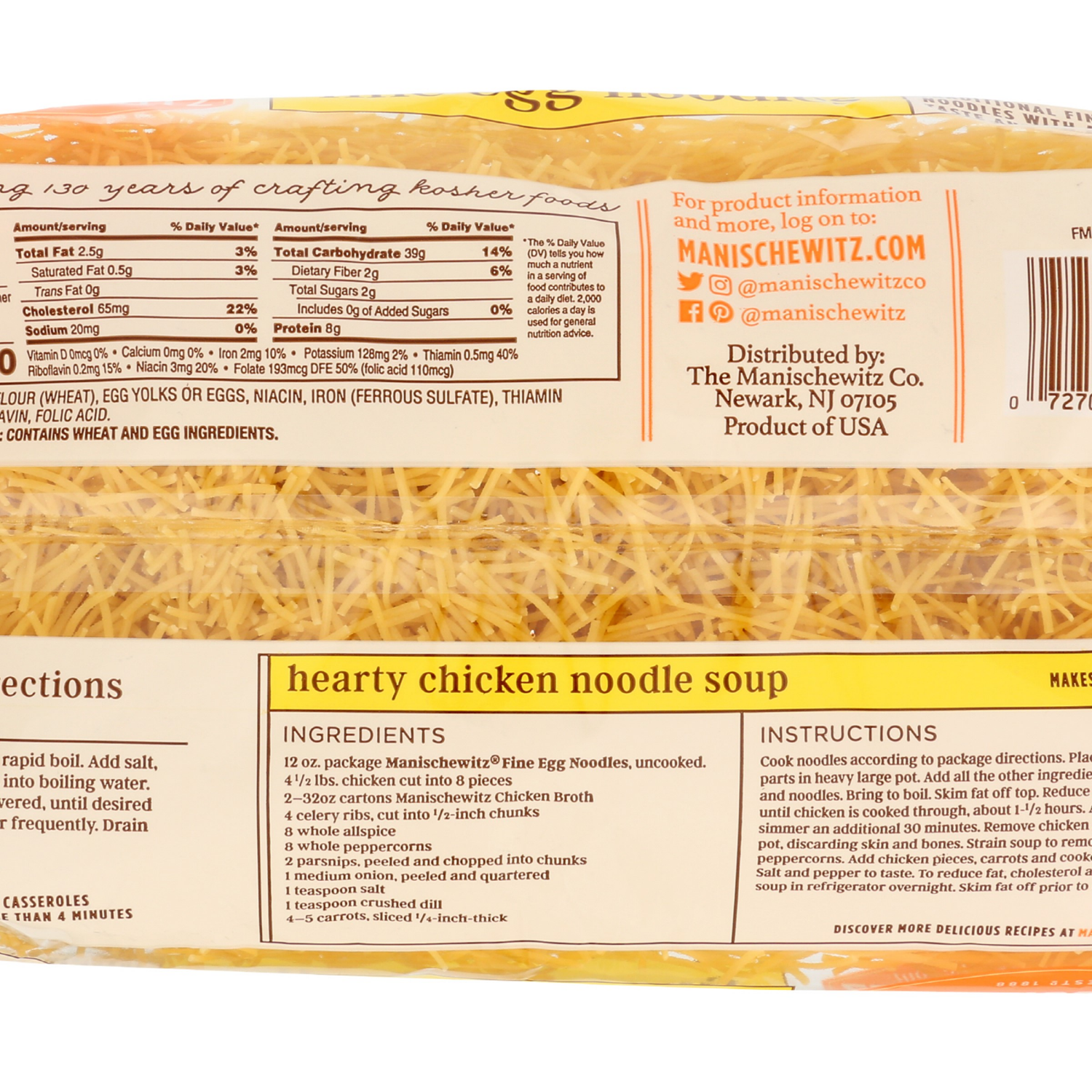 slide 2 of 2, Manischewitz Homestyle Fine Egg Noodles 12 oz, 12 oz