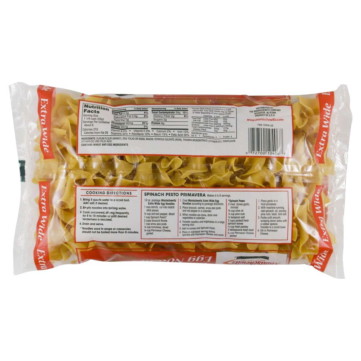 slide 2 of 2, Manischewitz Homestyle Extra Wide Egg Noodles 12 oz, 12 oz