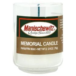 Manischewitz Yahrzeit Memorial Candle 1 Each