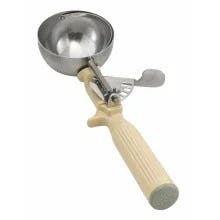 Vollrath #10 Ivory Handle Stainless Steel Ice Cream Bowl