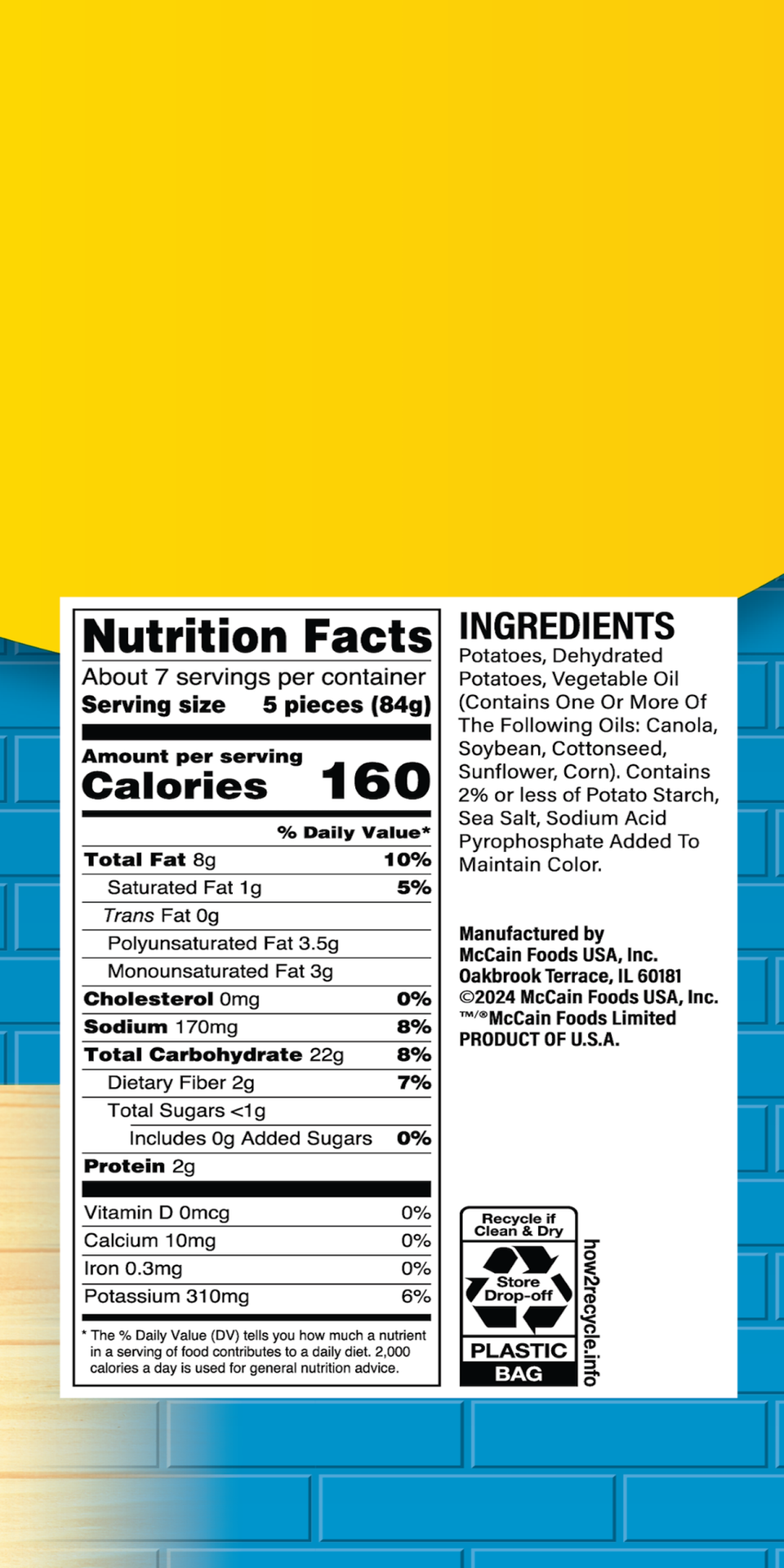 slide 2 of 5, McCain Smiles Mashed Potato Shapes, 22 oz (Frozen Potatoes), 22 oz