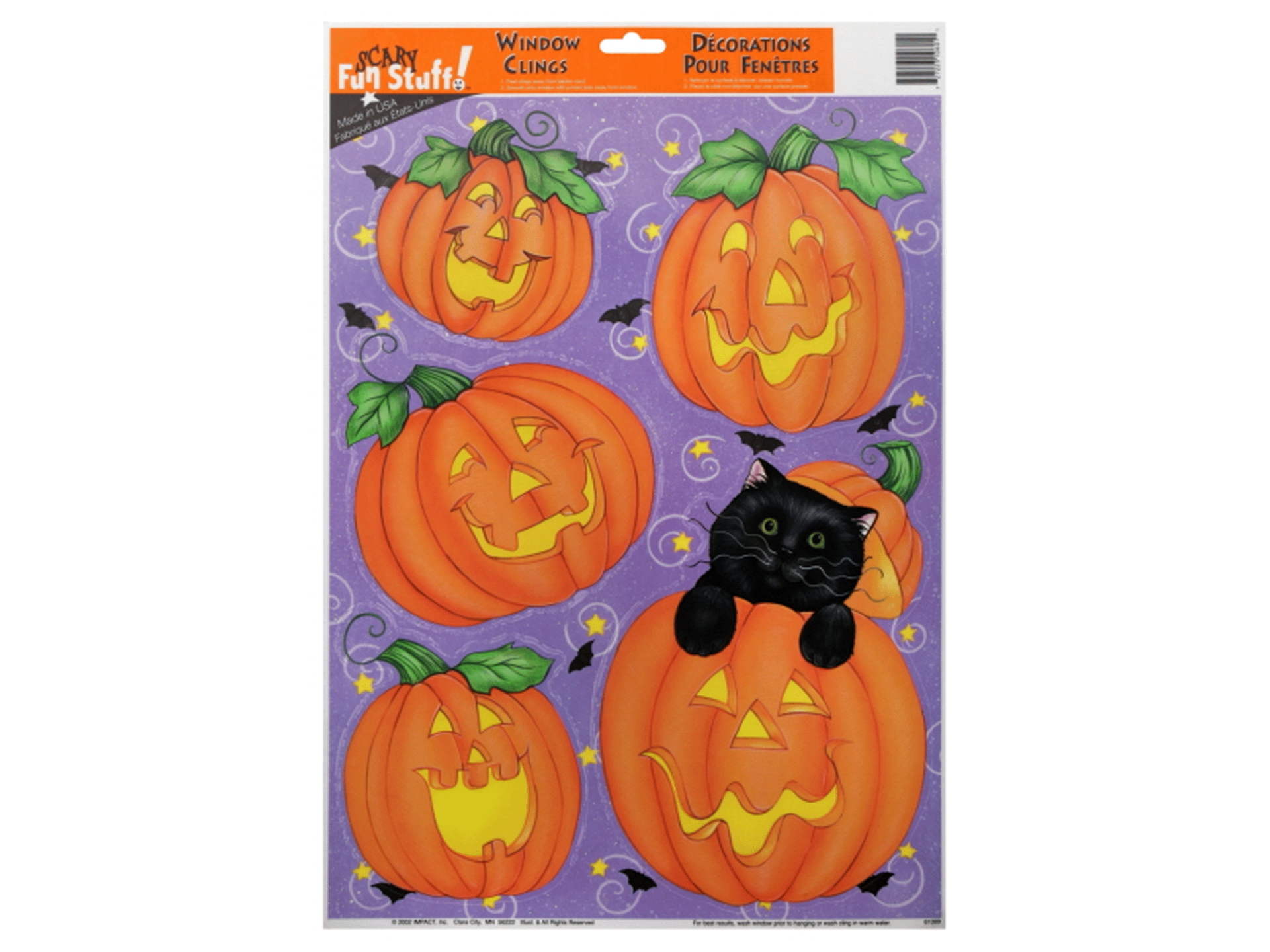 slide 1 of 1, Halloween Classic Window Clings, 12 x 17
