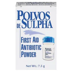Polvos de Sulpha First Aid Antibiotic Powder 7.5 g