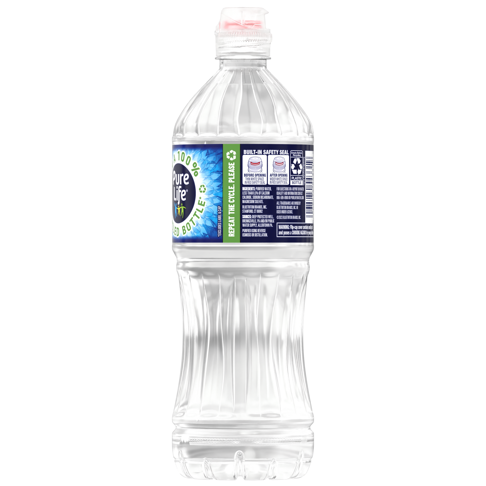 slide 3 of 4, Pure Life Purified Water, 23.7 Fl Oz / 700 mL, Plastic Bottled Water (Single) - 23.7 oz, 23.7 oz