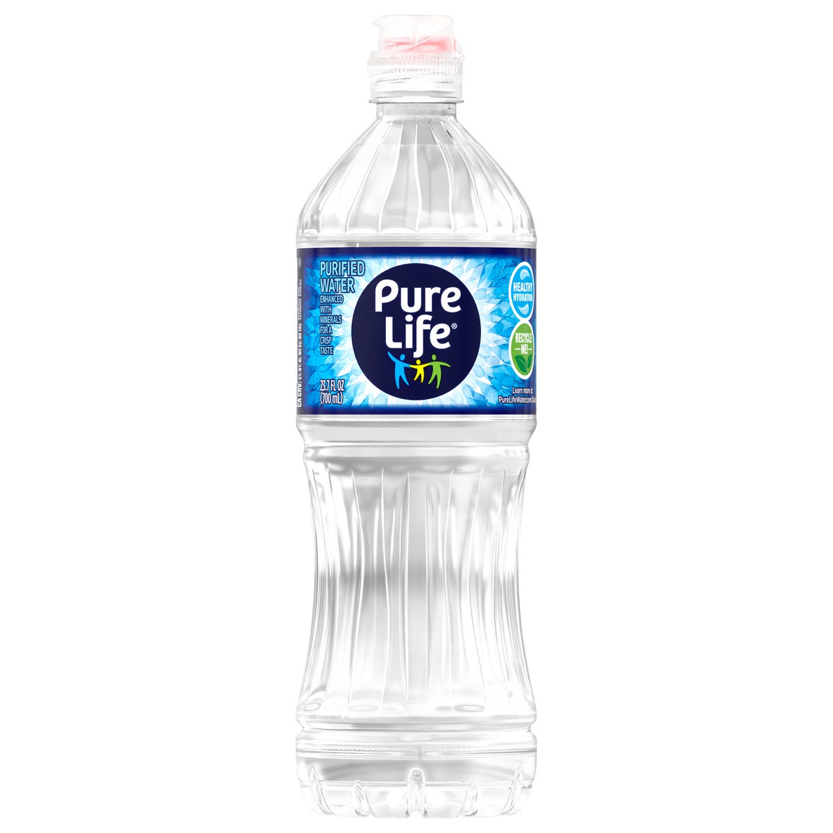 slide 1 of 4, Pure Life Purified Water, 23.7 Fl Oz / 700 mL, Plastic Bottled Water (Single) - 23.7 oz, 23.7 oz