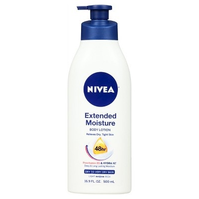 slide 1 of 1, Nivea Extended Moisture Body Lotion, 16.9 oz