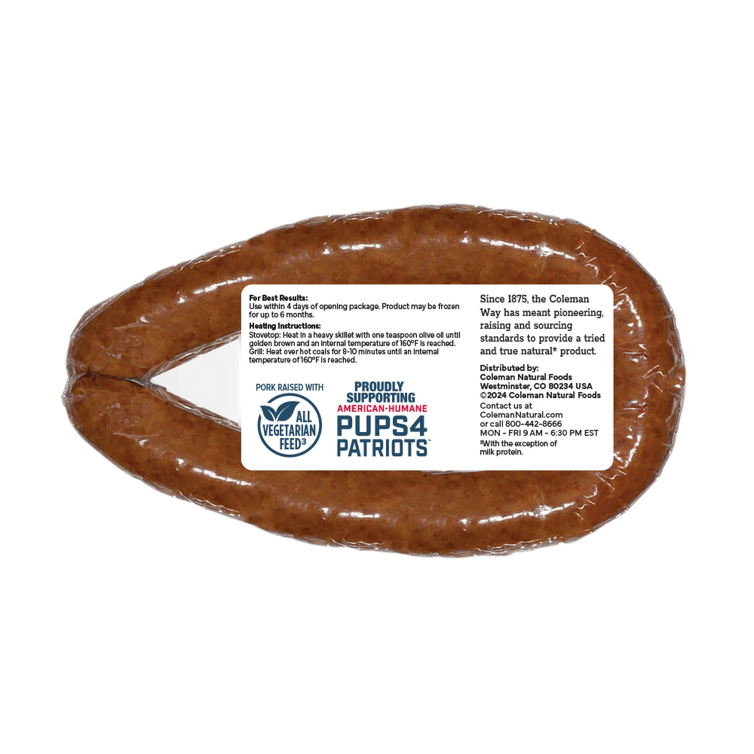 slide 2 of 2, Coleman Nae Andouille Sausage 12Oz, 12 oz