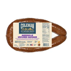 Coleman Nae Andouille Sausage 12Oz