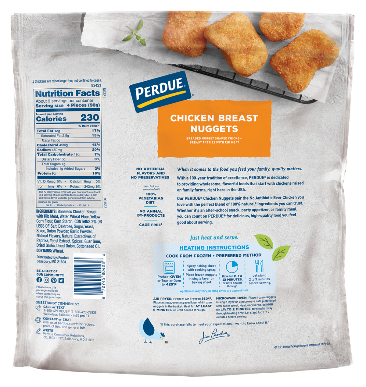 slide 2 of 2, PERDUE Breaded Chicken Breast Nuggets, 29 oz, 29 oz