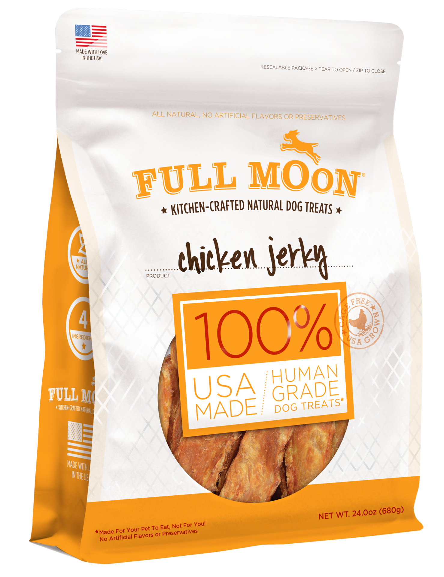 slide 4 of 5, Full Moon Chicken Jerky Dog Treats - 24oz, 24 oz