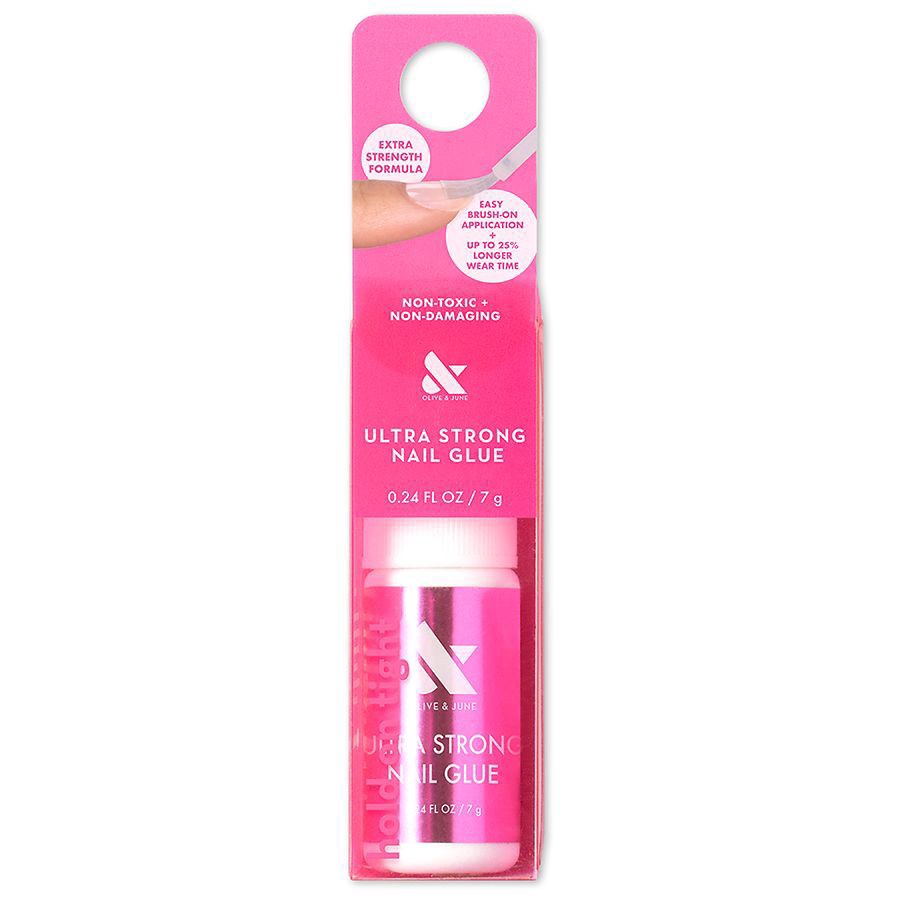 slide 1 of 5, Olive & June Ultra Strong Nail Glue, 0.24 fl oz