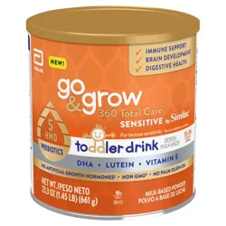 Similac Go & Grow 360 Total Care Sensitive Toddler Nutritional Drink Powder 1-23.3 oz Cans