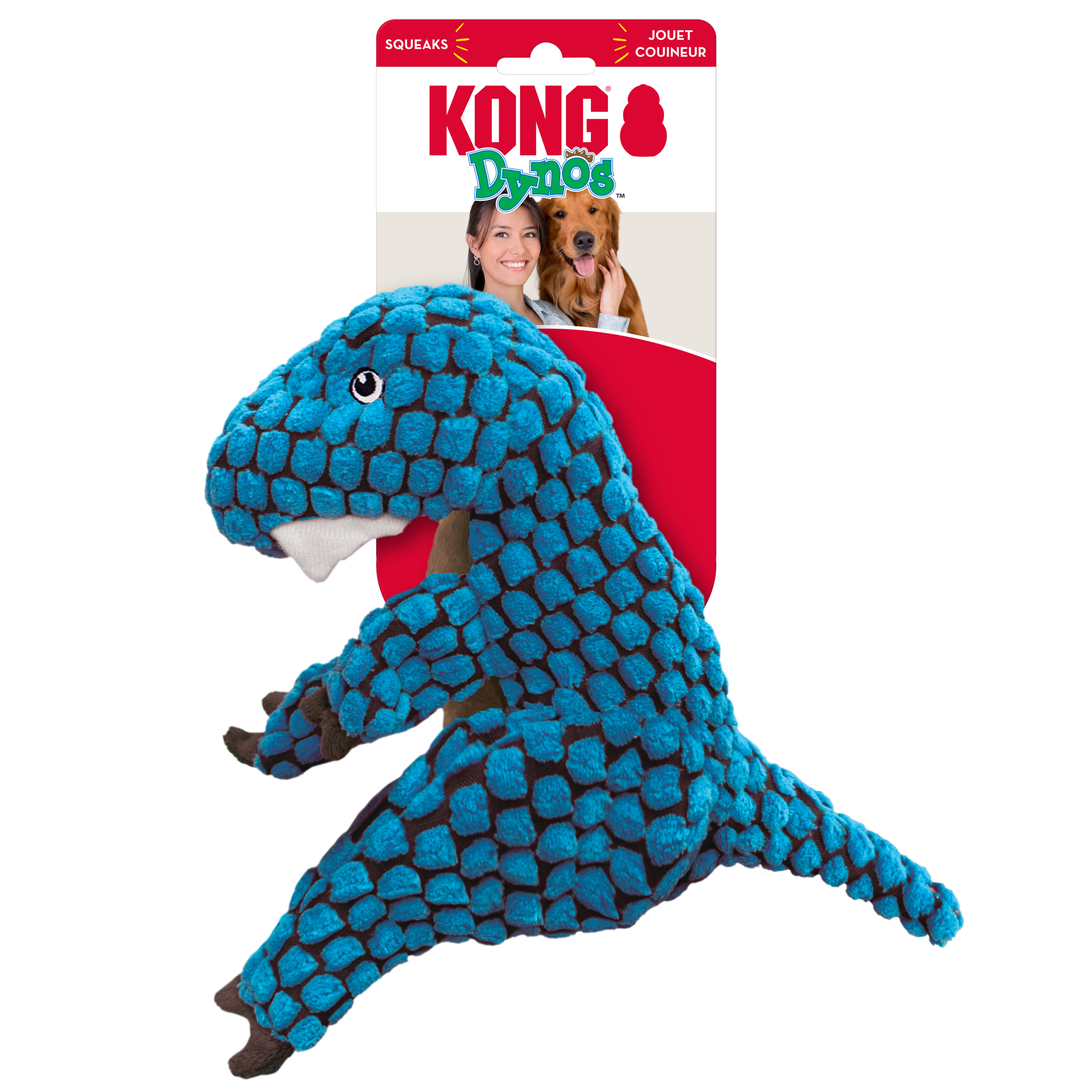 slide 3 of 4, KONG Dynos™ T-Rex Blue Lg, 1 PK