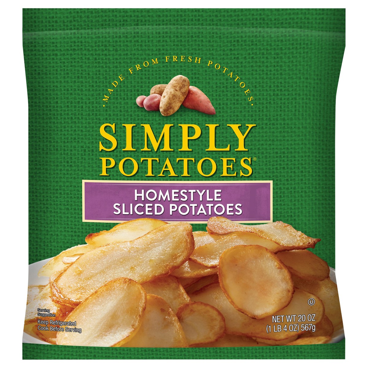 slide 1 of 11, Simply Potatoes Sliced Home Fries, 20 oz