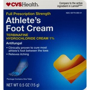 slide 1 of 1, CVS Health Athlete's Foot Cream, 0.5 Oz, 0.5 oz
