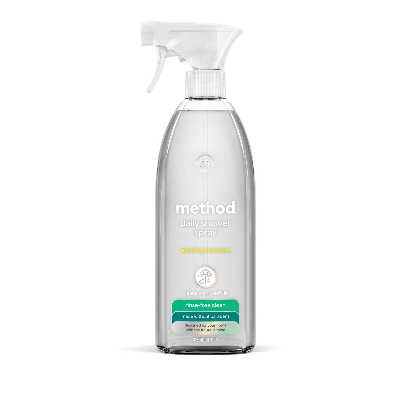 slide 1 of 6, method 28 Fluid ounce(s) Eucalyptus Mint Shower and Bathtub Cleaner, 1 ct