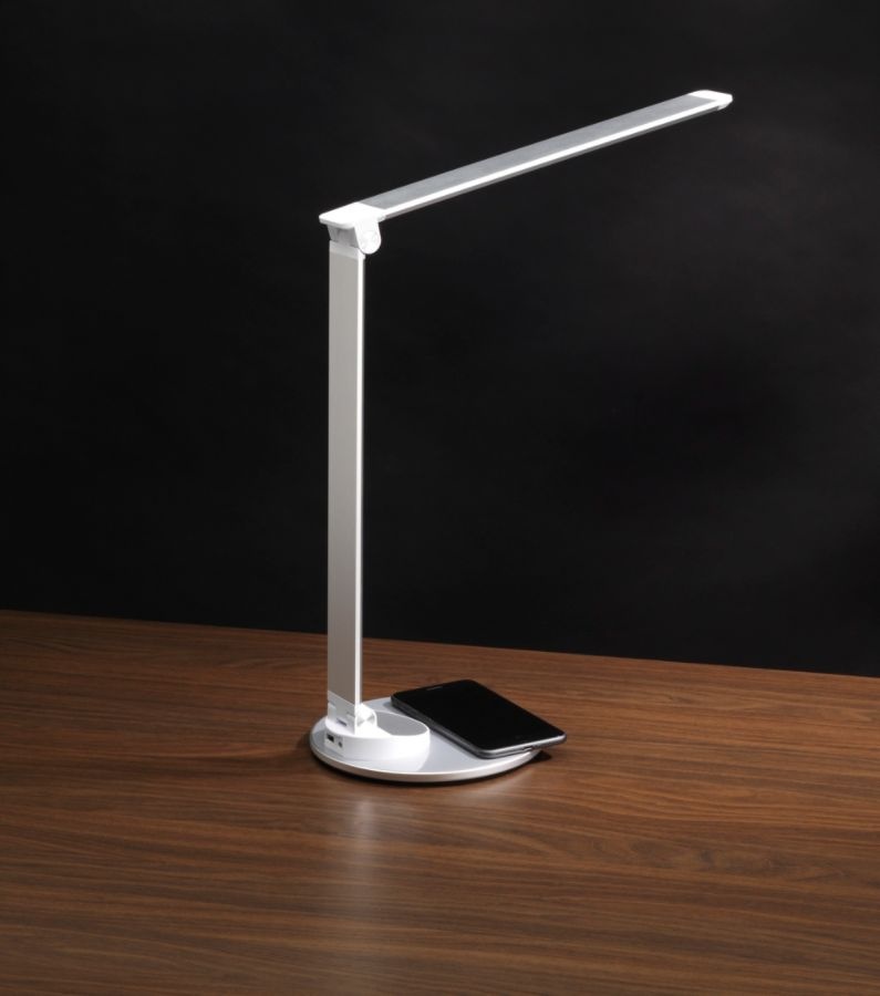 WORKPRO Led Desk Lamp With Wireless And Usb Charging Base, 161/2"H