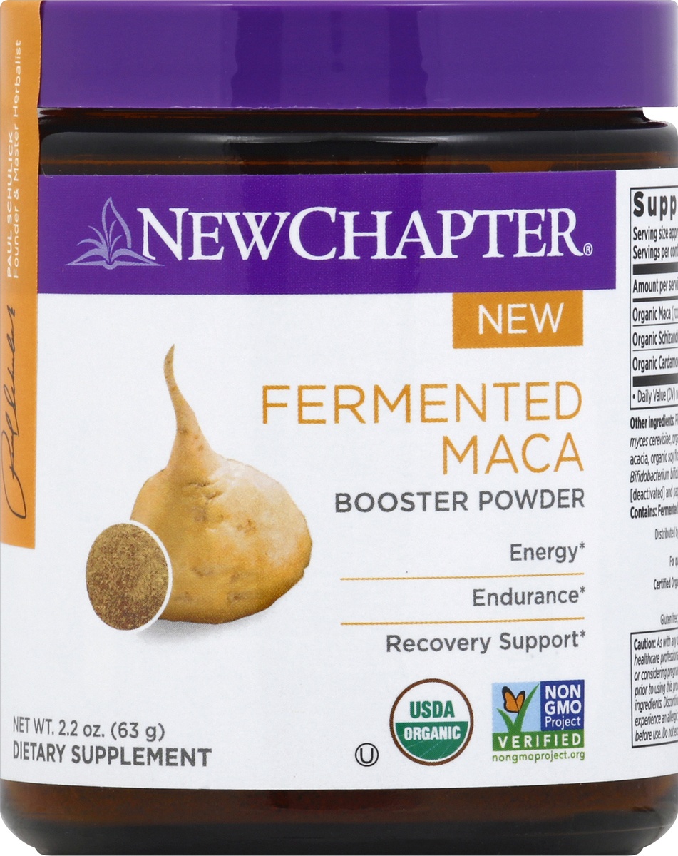 slide 2 of 2, New Chapter Fermented Maca Booster Powder, 2.2 oz