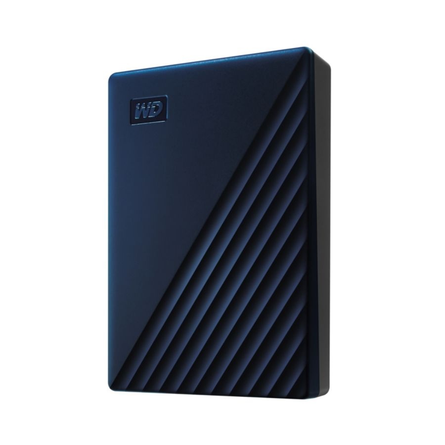 slide 2 of 10, Western Digital My Passport External Portable Hard Drive For Mac, 4Tb, Wdba2F0040Bbl-Wesn, Blue, 1 ct