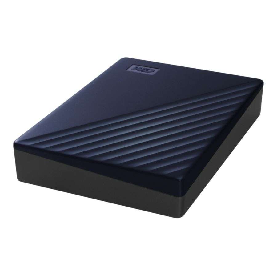 slide 10 of 10, Western Digital My Passport External Portable Hard Drive For Mac, 4Tb, Wdba2F0040Bbl-Wesn, Blue, 1 ct