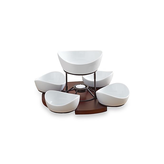 slide 1 of 1, B. Smith Lazy Susan with Serving Bowls Set, 1 ct