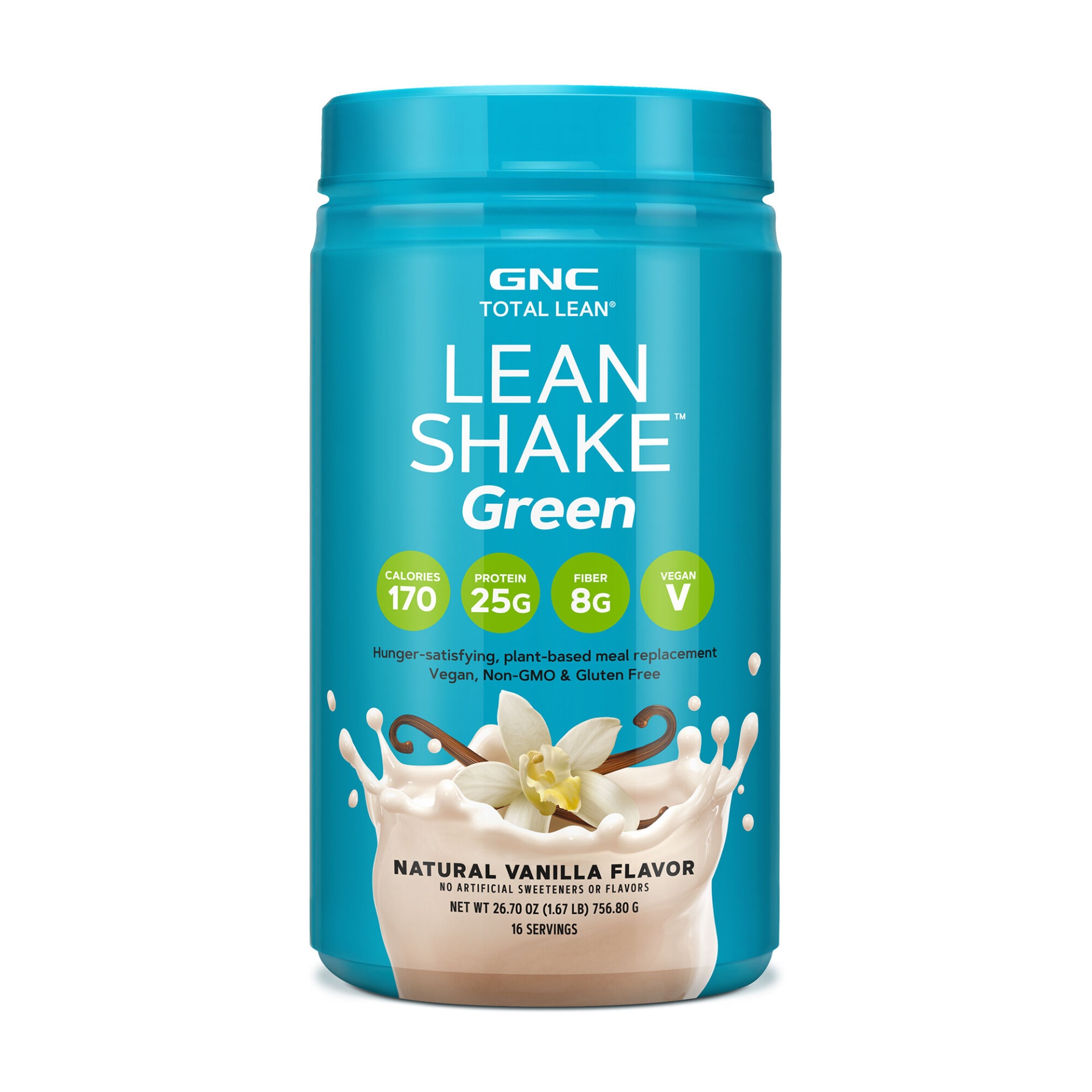 slide 1 of 1, GNC Total Lean LeanShake Green - Natural Vanilla (California Only), 1.67 lb