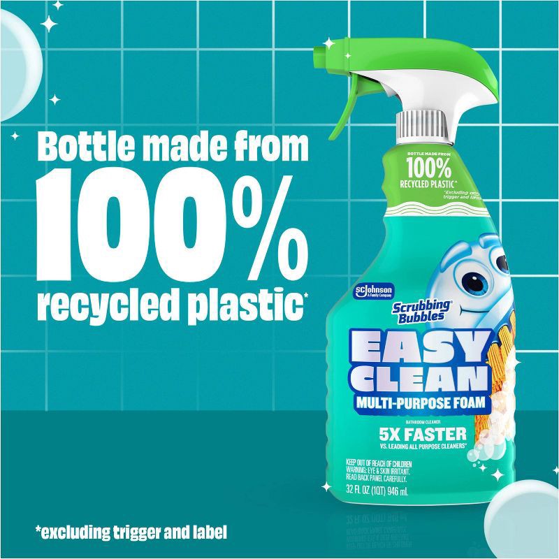 slide 10 of 12, Scrubbing Bubbles Easy Clean Multi-purpose Foam Bathroom Cleaner, Trigger Spray, 32 fl. oz., 32 fl oz