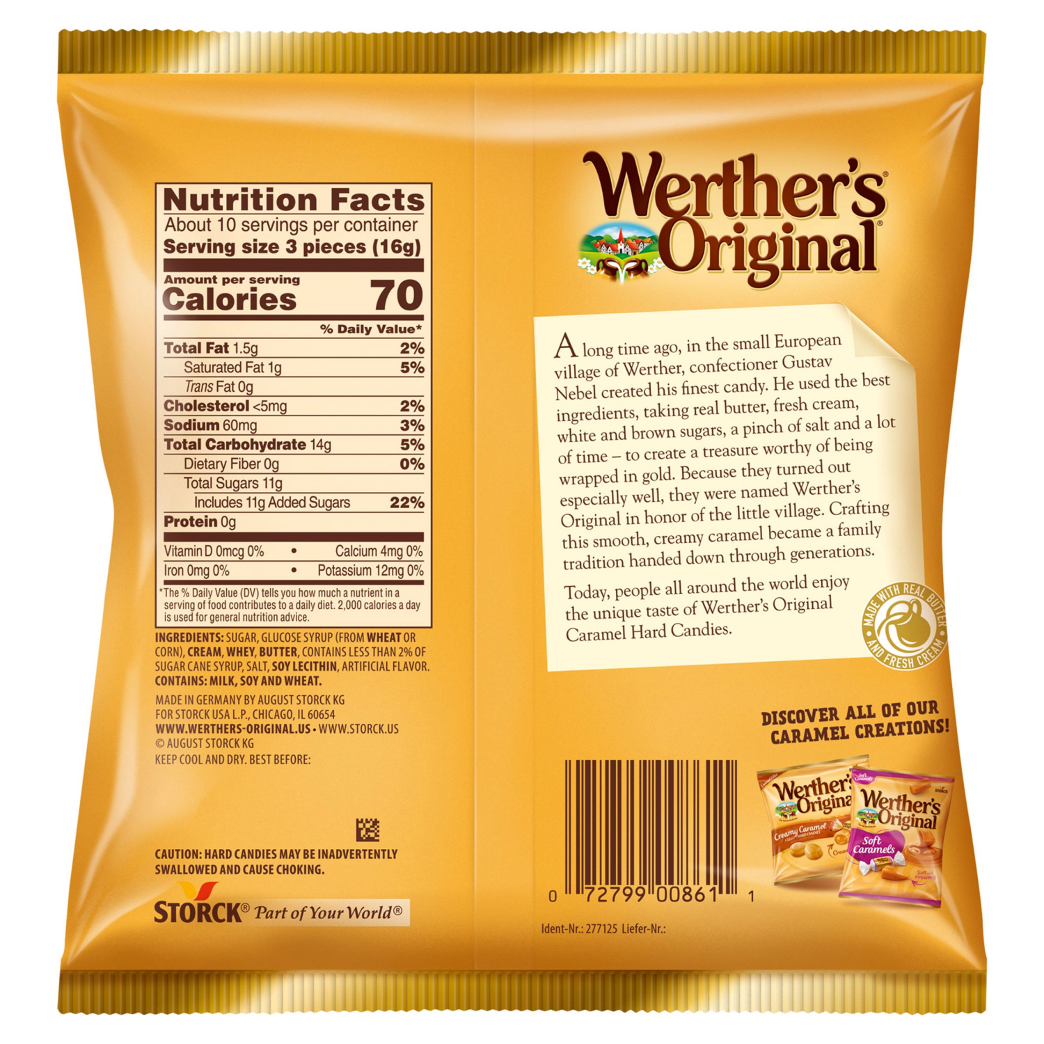 slide 2 of 2, Werther's Original Werthers Original Hard Caramel Candy, 5.5 oz