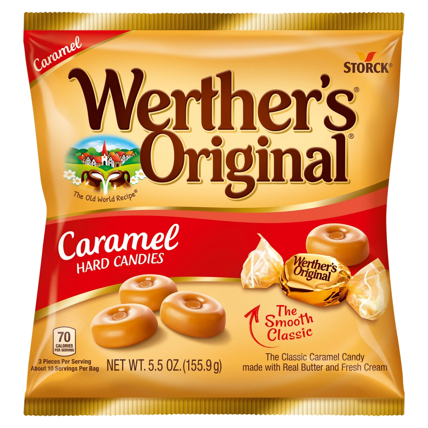 slide 1 of 2, Werther's Original Werthers Original Hard Caramel Candy, 5.5 oz