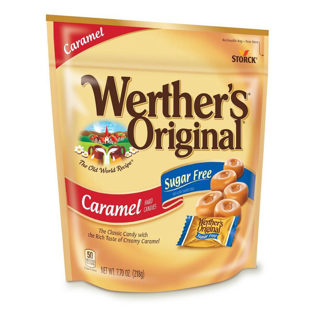 slide 4 of 4, Werther's Original Werthers Original Hard Sugar Free Caramel Candy, 7.7 Oz, 7.7 oz