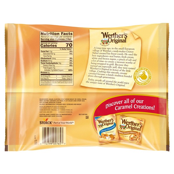 slide 5 of 17, Werther's Original Werthers Original Hard Caramel Candy, 12 Oz, 12 oz