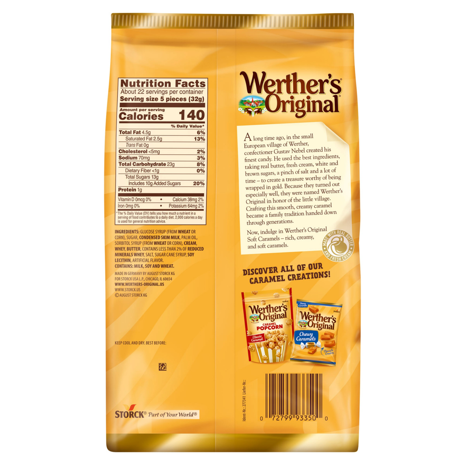 slide 2 of 2, Werther's Original Soft Caramels Candy 25 oz, 25 oz