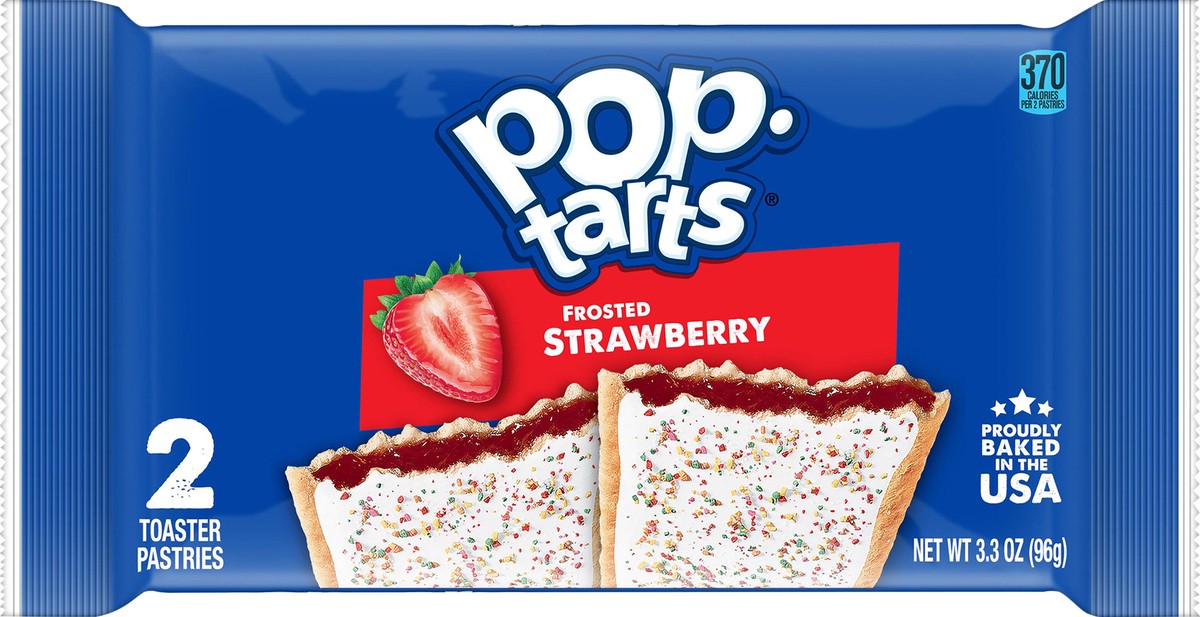 slide 5 of 8, Pop-Tarts Toaster Pastries, Frosted Strawberry, 3.3 oz, 3.3 oz