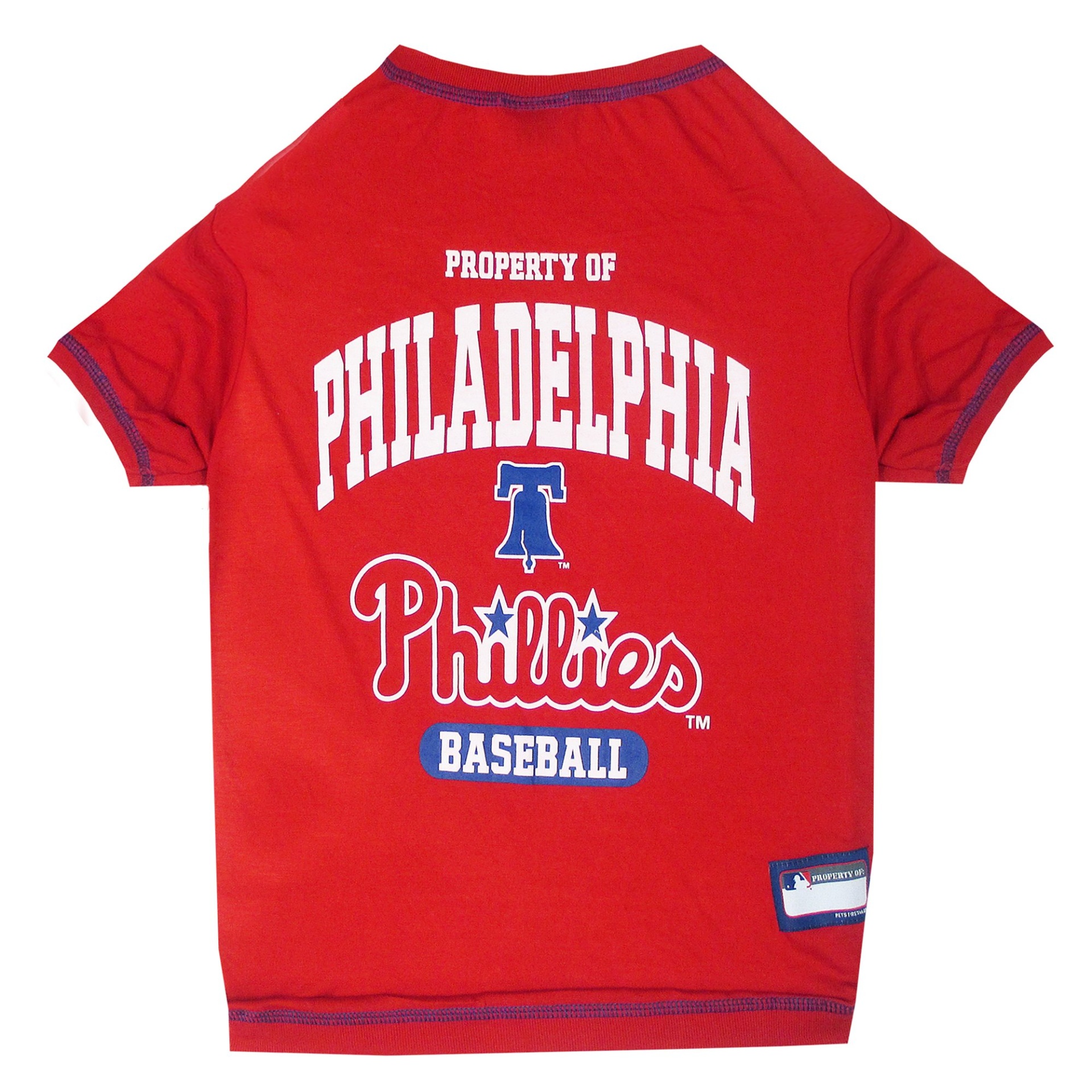 slide 1 of 1, Pets First Philadelphia Phillies T-Shirt, MED