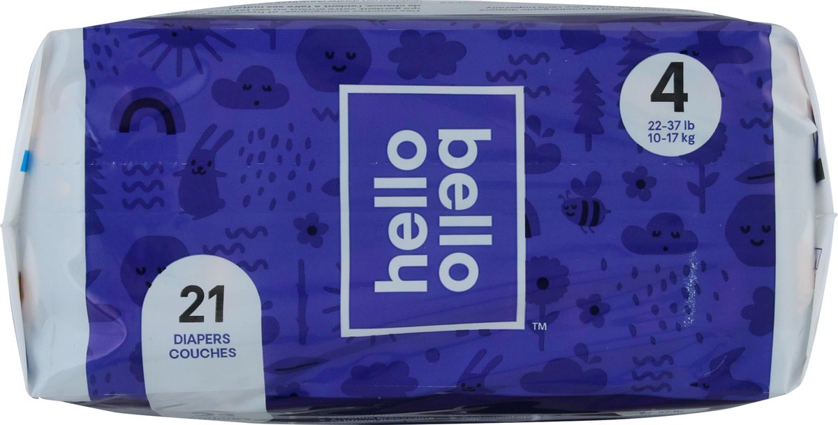 slide 3 of 12, Hello Bello 4 (22-37 lb) Nighttime Diapers 21 ea, 21 ct