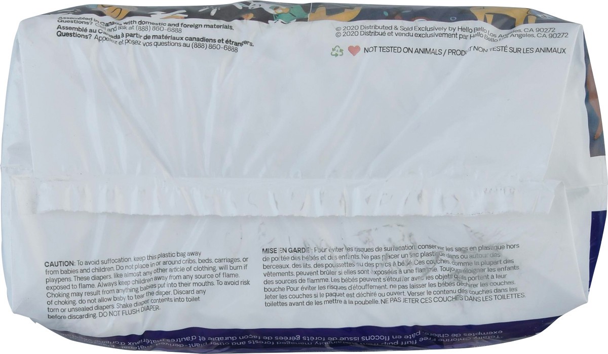 slide 12 of 12, Hello Bello 4 (22-37 lb) Nighttime Diapers 21 ea, 21 ct