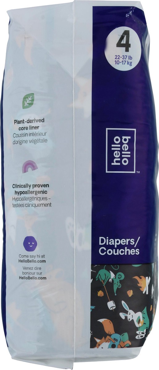 slide 6 of 12, Hello Bello 4 (22-37 lb) Nighttime Diapers 21 ea, 21 ct