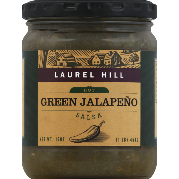 slide 1 of 1, Laurel Hill Salsa - Hot Green Jalapeno, 16 oz