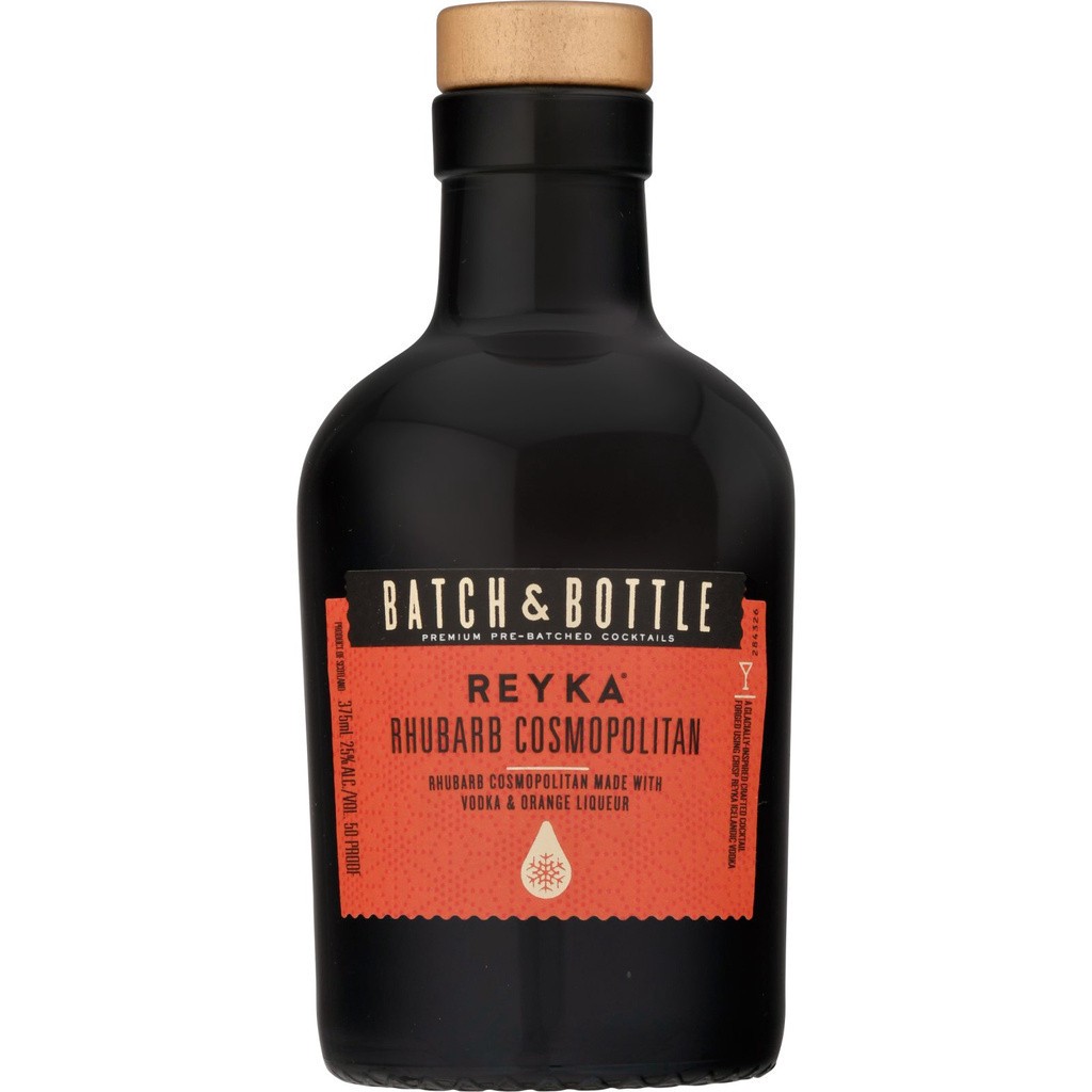 slide 1 of 9, Batch & Bottle Reyka Rhubarb Cosmopolitan Ready To Drink Cocktail 375ml, 375 ml