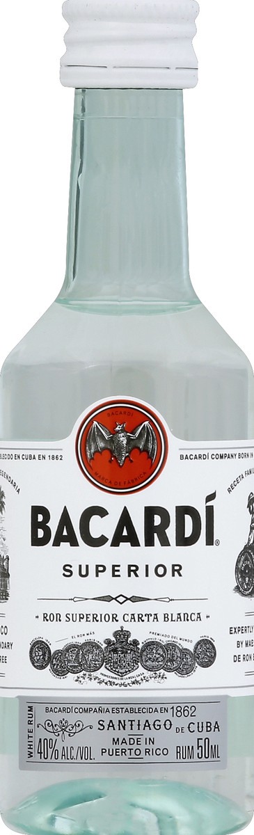 slide 1 of 5, Bacardi Rum 50 ml, 50 ml