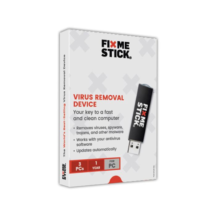 slide 3 of 3, FixMeStick Virus Removal, For 3 Devices, 1-Year Subscription, Usb Flash Drive, 1 ct