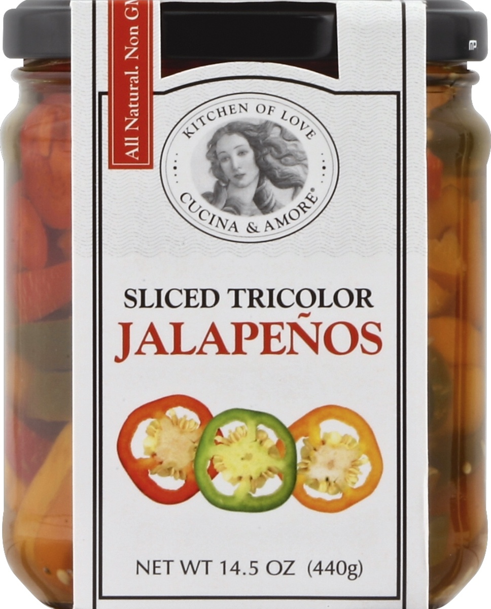 slide 2 of 2, Cucina & Amore Cucamo Sliced Tricolor Jalapenos , 1 ct