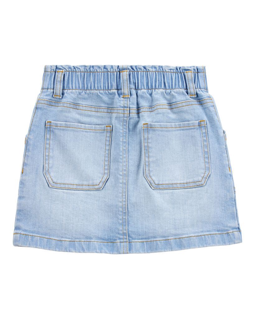 slide 3 of 3, Oshkosh Kid Iconic Denim Skirt Blue Wash 7, 1 ct