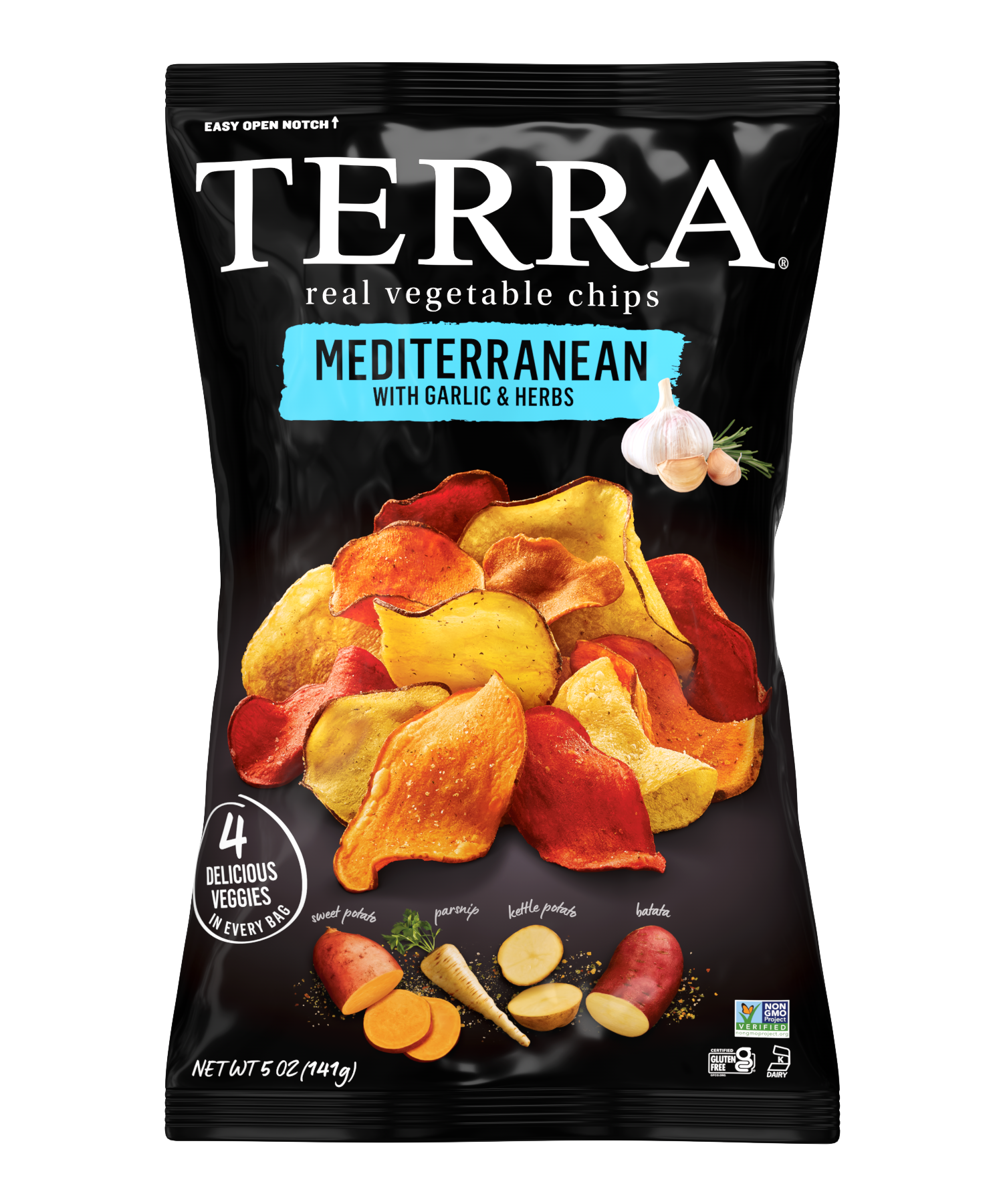 slide 1 of 2, Terra Mediterranean Vegetable Chips, 5 oz