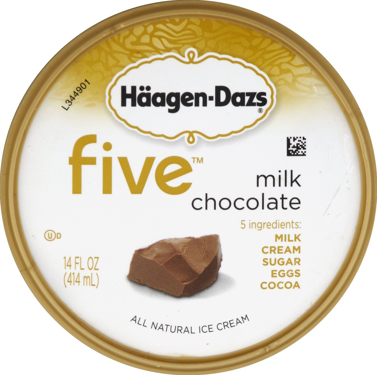 slide 2 of 6, Häagen-Dazs Ice Cream, Milk Chocolate, 14 oz