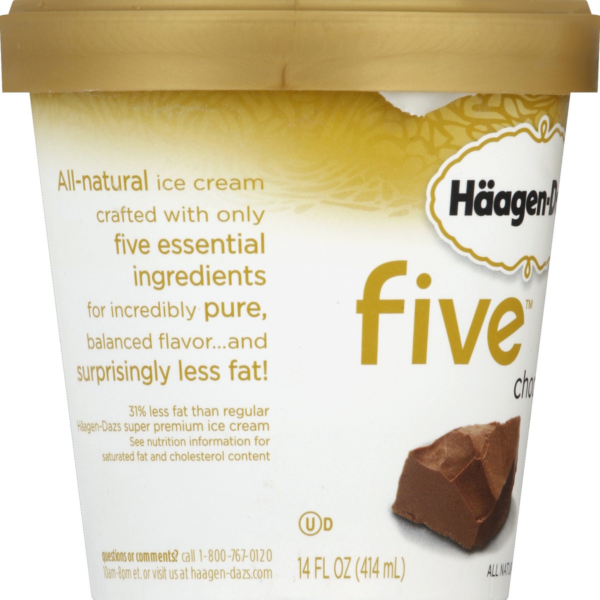 slide 3 of 6, Häagen-Dazs Ice Cream, Milk Chocolate, 14 oz