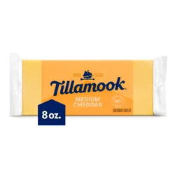 Tillamook Medium Cheddar Cheese 8 oz