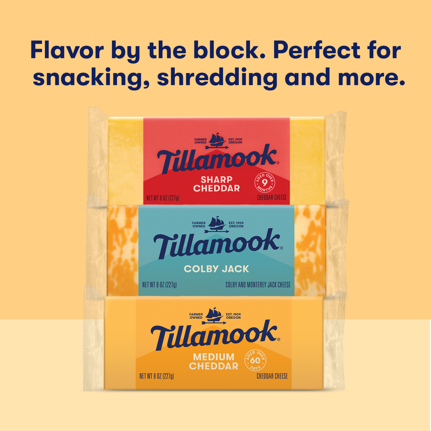 slide 3 of 6, Tillamook White Cheddar Extra Sharp Cheese 8 oz, 8 oz