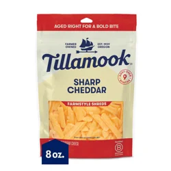 Tillamook Sharp Cheddar Shredded Cheese 8 oz